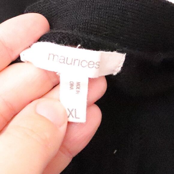 Maurices | Black Open Front Cardigan Medium - Picture 5 of 7